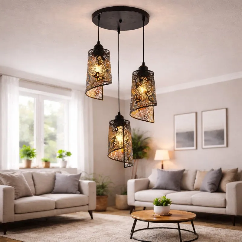 Botanic Metal Cluster Ceiling Lamp media 1
