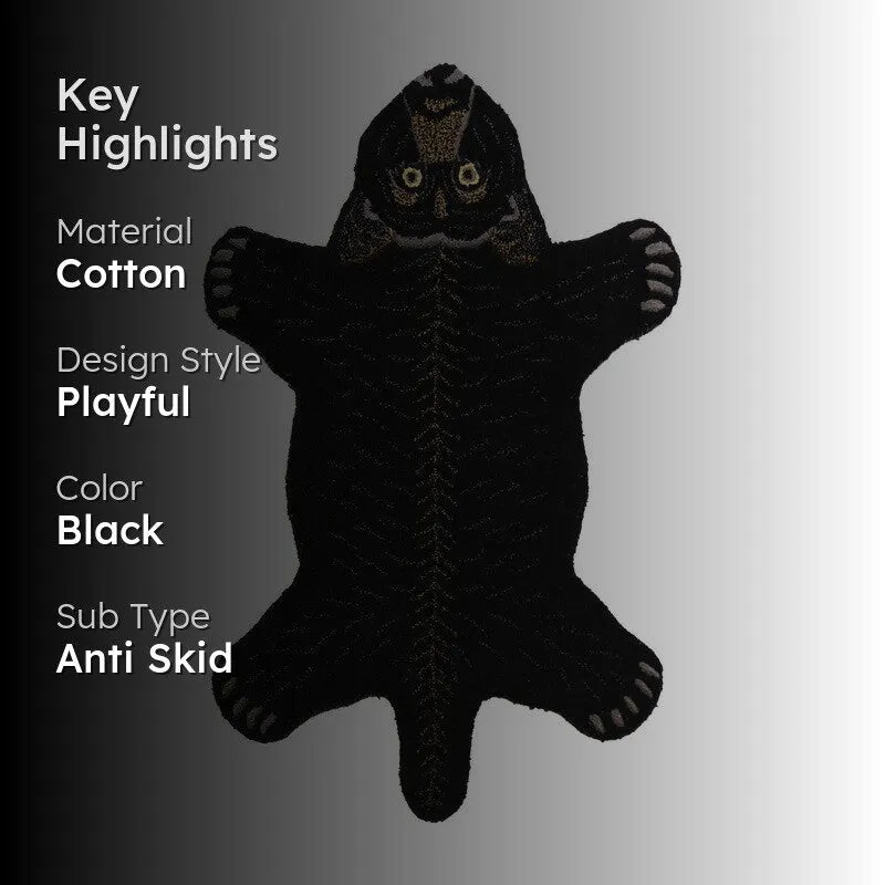 Jungle Cub Cotton Carpet - Black media 2