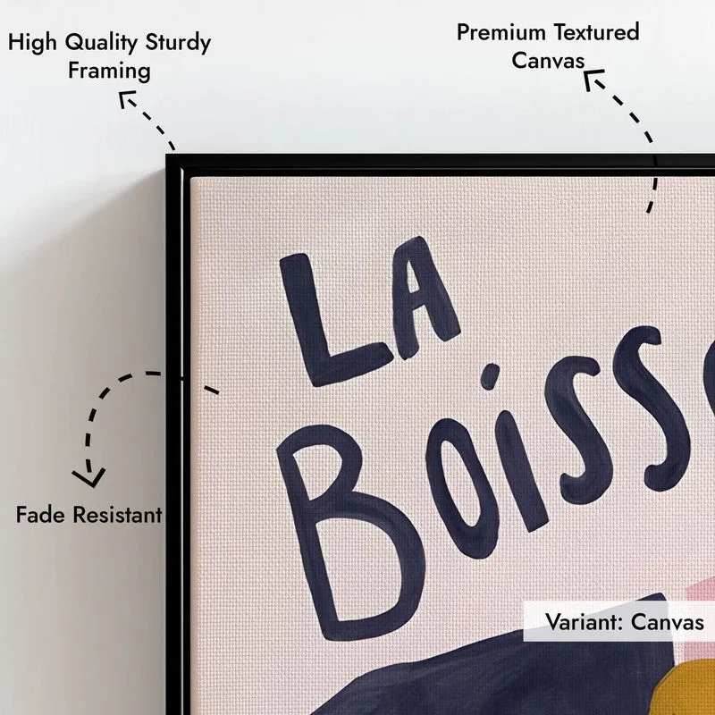La Boisson Archival Canvas Wall Art - Black media 7