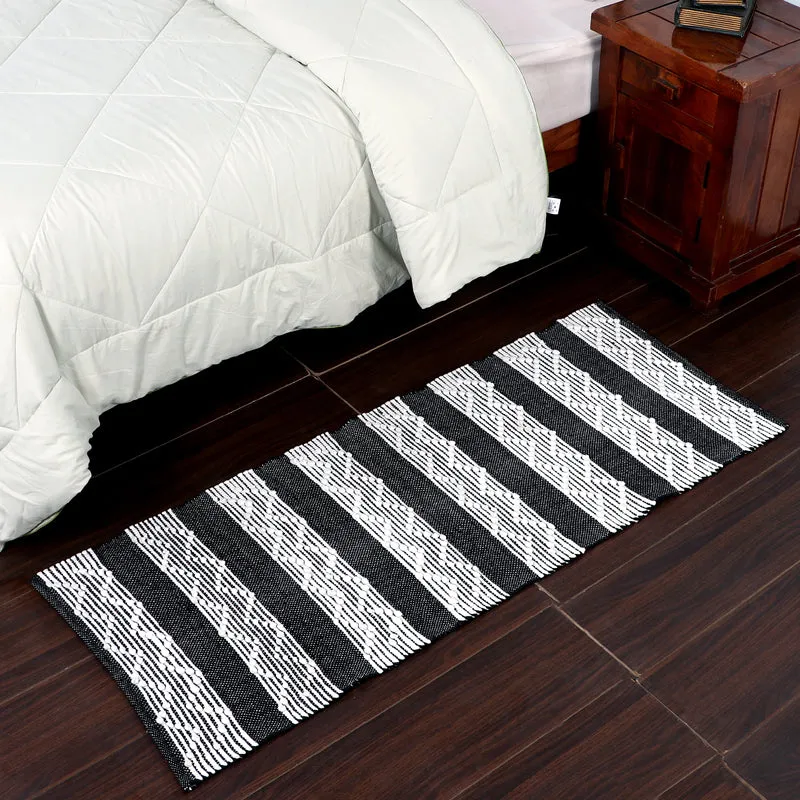 Weavax Cotton Runner Rug - Black media 3