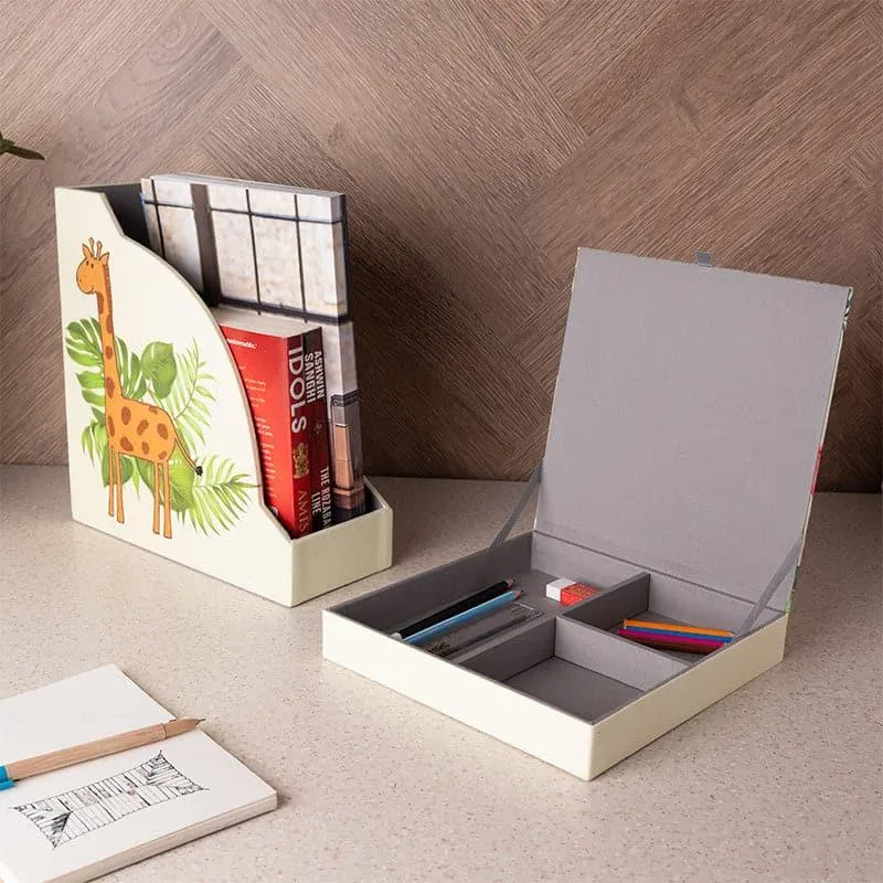 Giraffe Jolly Organiser Set (Jungle Collection) - Set Of Two media 1