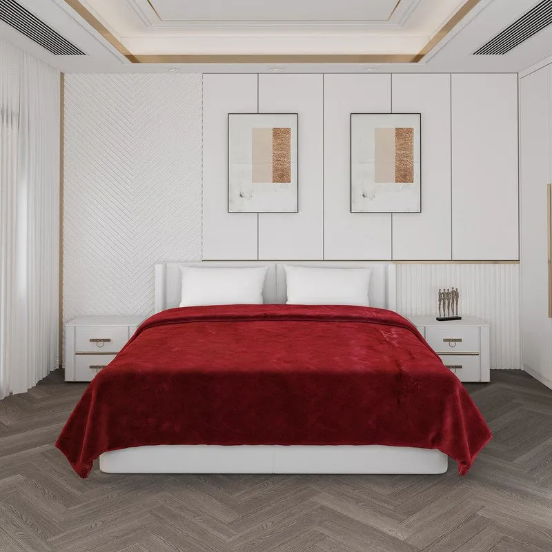 Monte Carlo Azure Bliss Blanket (Red) - 1000 GSM media 4