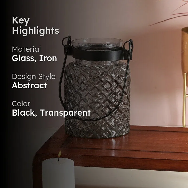 Lantria Textured Glass Tealight Candle Holders media 2