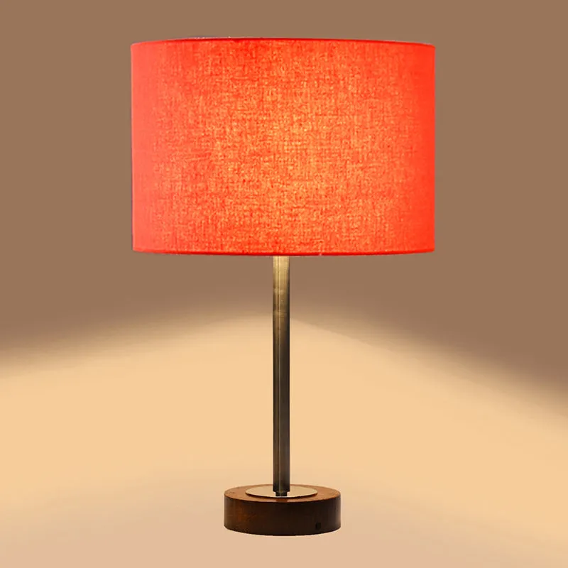 Cotin I Rodin Wooden Table Lamp - Orange,Silver,Brown media 6