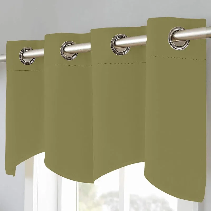 Vienna Pleated Curtain Valance (Khaki) - Set Of Two media 3