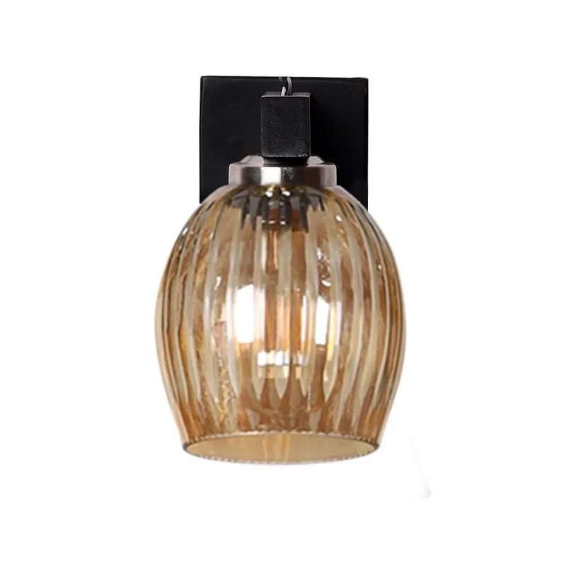 Vintage Glow Stripes Glass Wall Lamp media 6