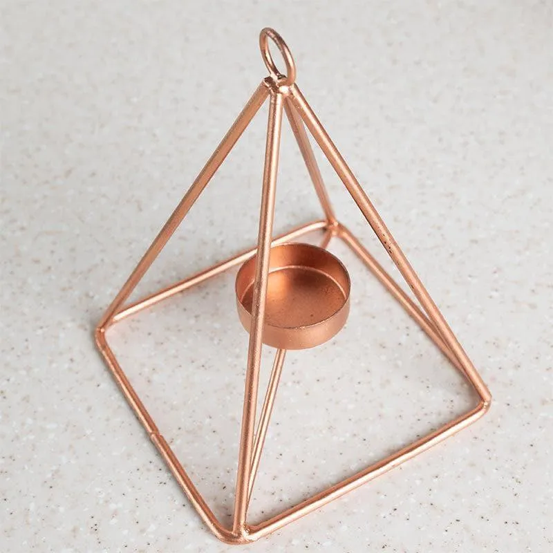 Triangle Shine Tealight Candle Holder media 3