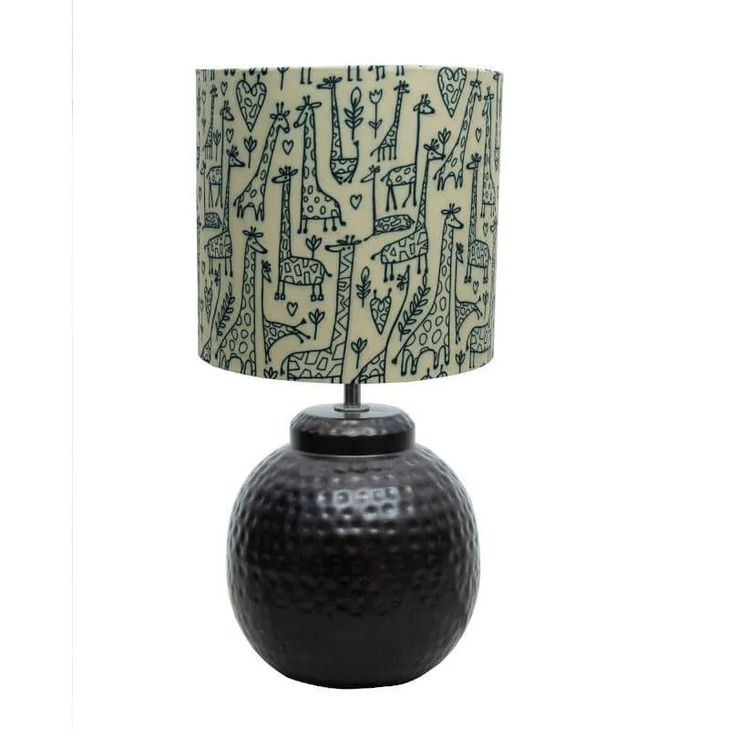 Marie Wilda Fabric Table Lamp - Yellow,Black media 4