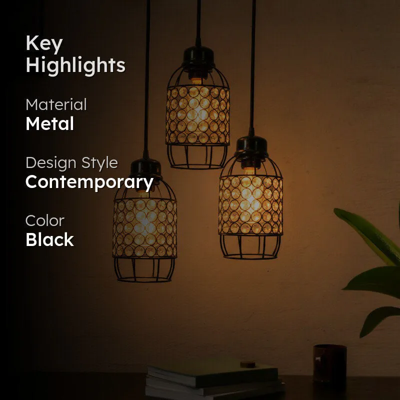 Celine Cluster Pendant Lamp - Black media 2