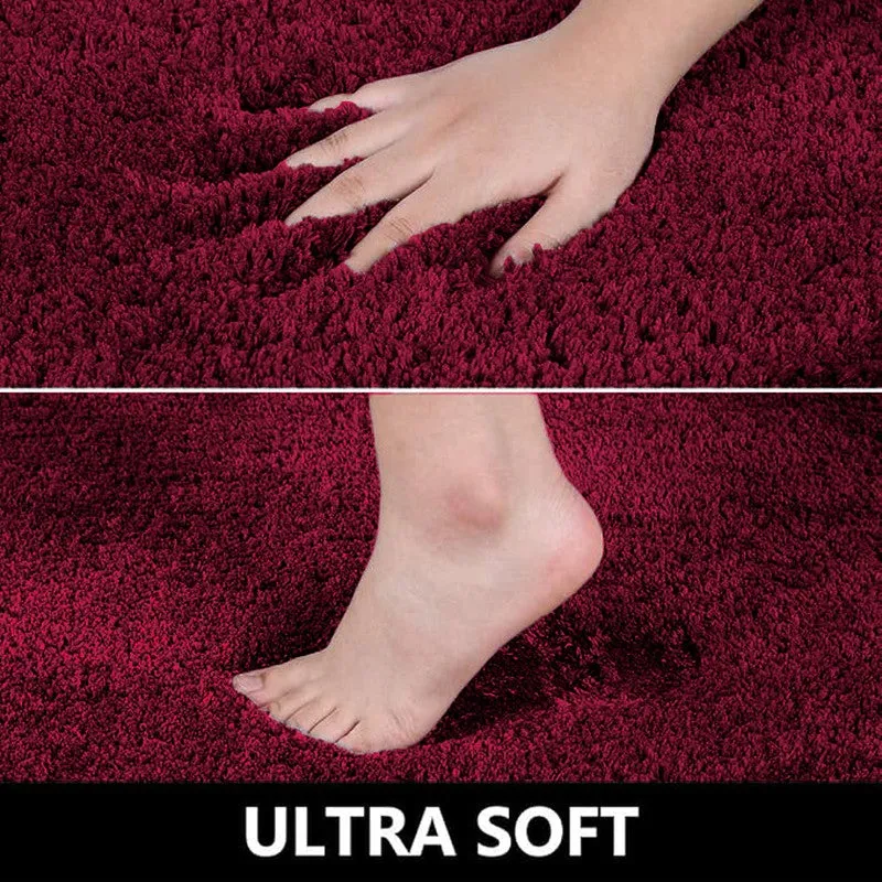 BathEase Anti Skid Bath Mats (Red) - Set of Two media 7
