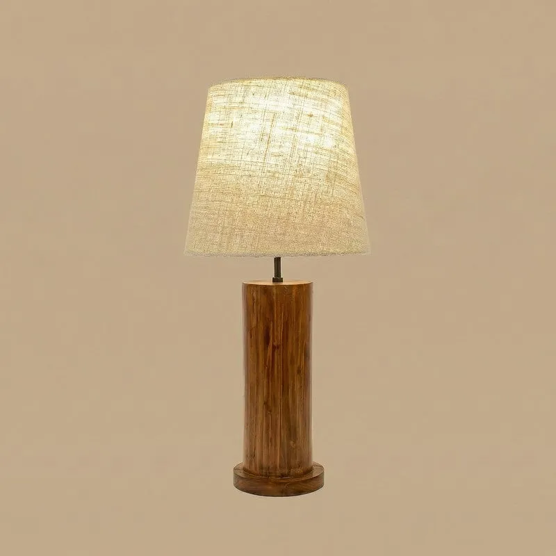 Imago Jute Table Lamp - Brown,White media 5