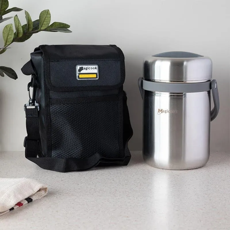 Cassa Insulated Lunch Box (Grey) 2500 ML - Two Piece Set media 1