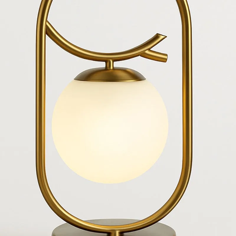 Halora Metal Table Lamp - Gold,White media 5