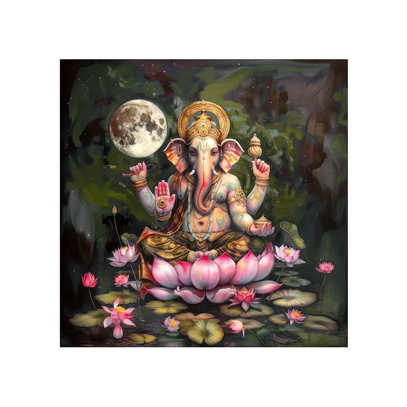 Ganapathi Raya Wall Painting media 5