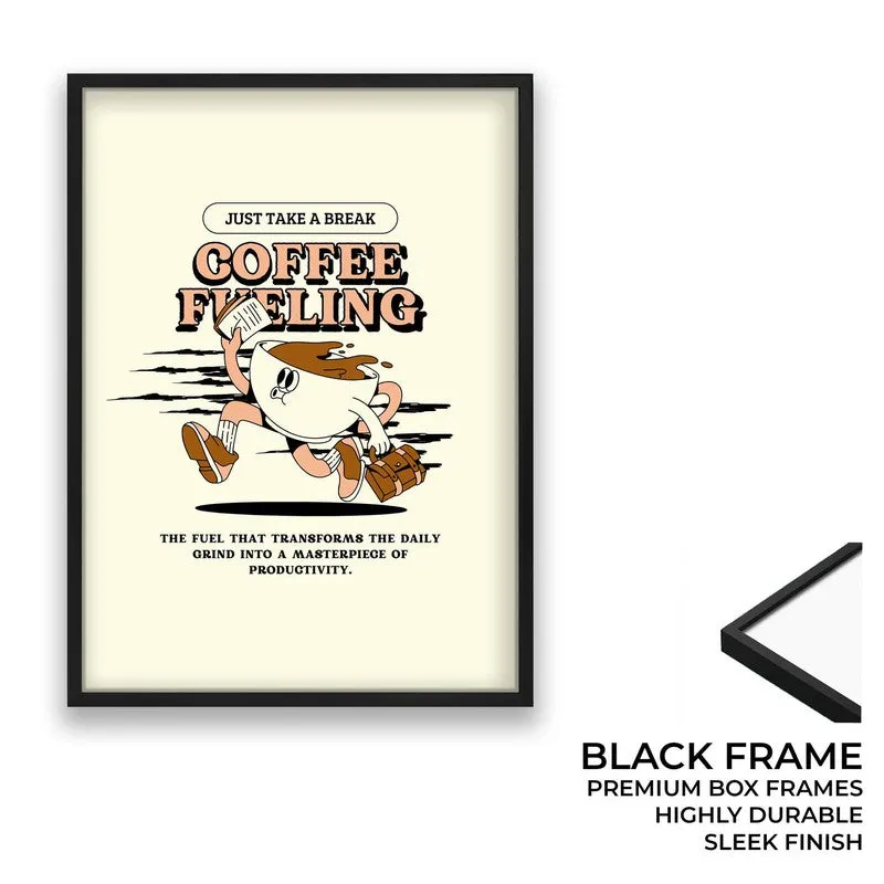CoffeeRun Archival Canvas Wall Art - Black media 8