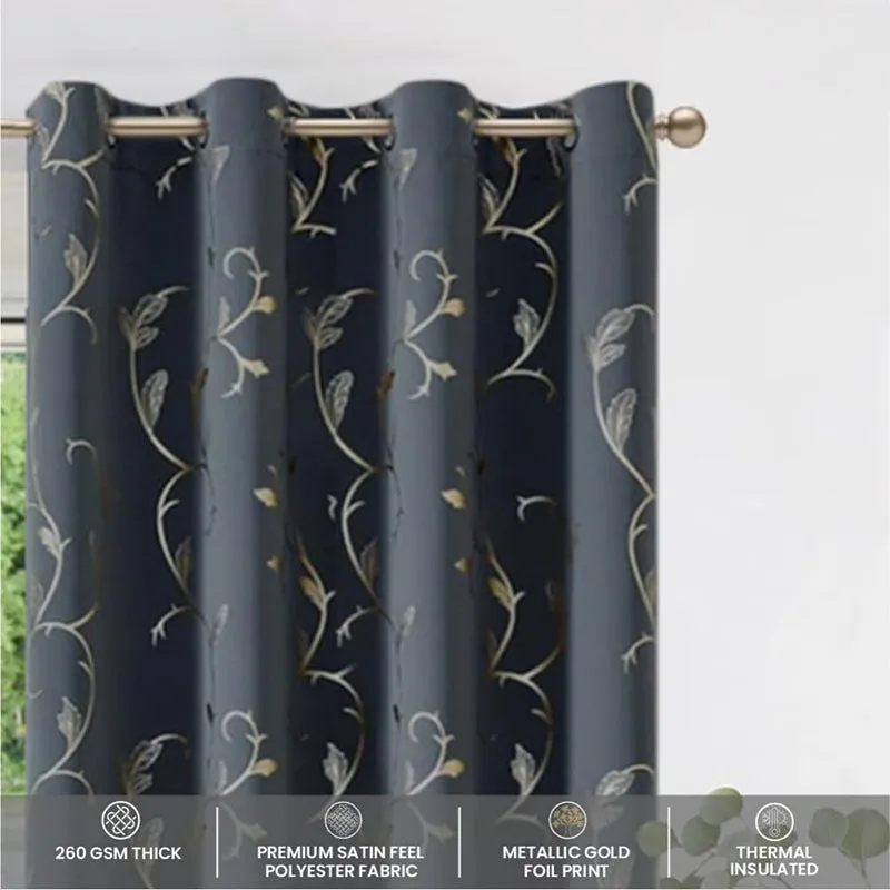 Urban Space Vinya I Blackout Curtain - Black media 1
