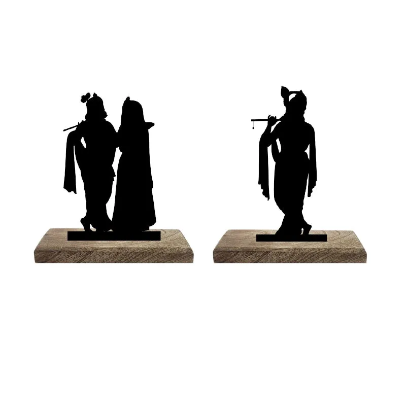 Radhe Krishna Showpiece - Set Of Two media 6