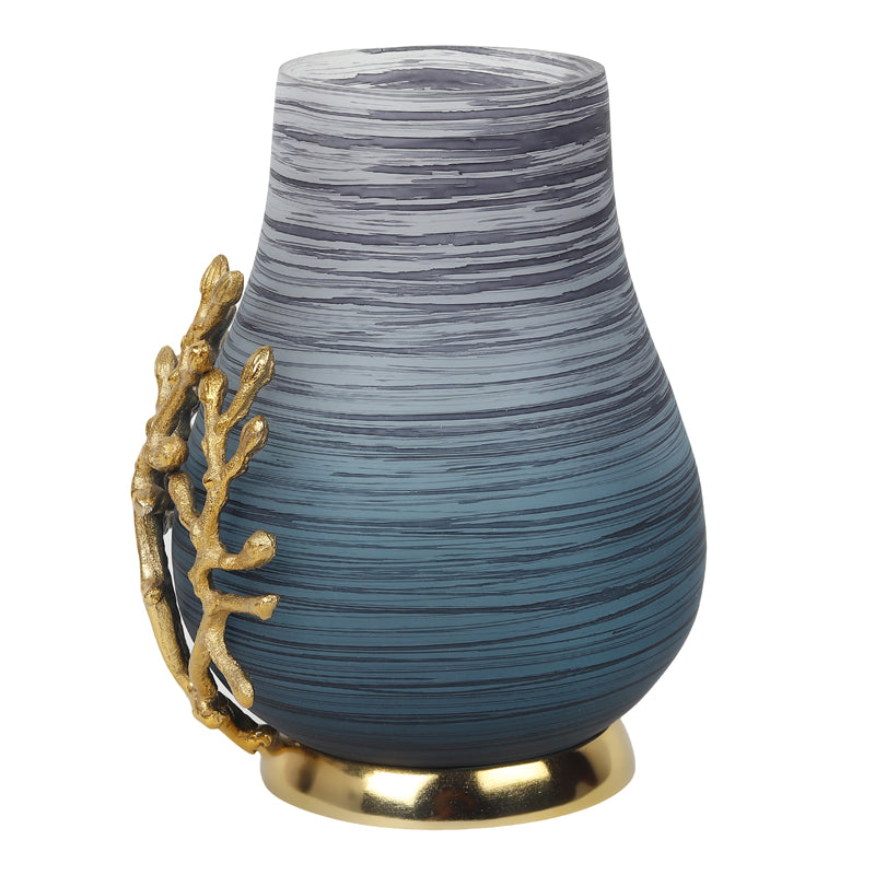 Roscoe Ruma Branched Glass Vase - Blue media 5