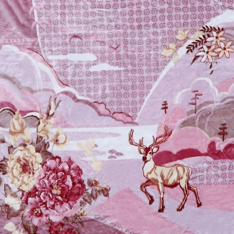 Monte Carlo Blossom Bliss Riversible Blanket - 500 GSM media 7