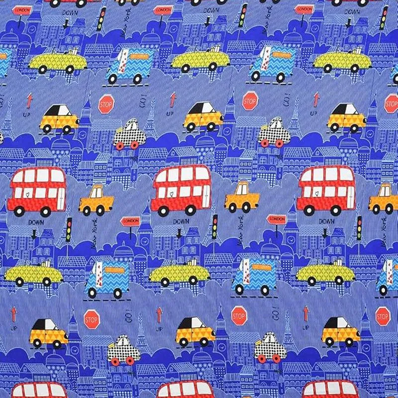Vroom & Snooze Kids' Cotton Duvet Cover - 210 TC media 4