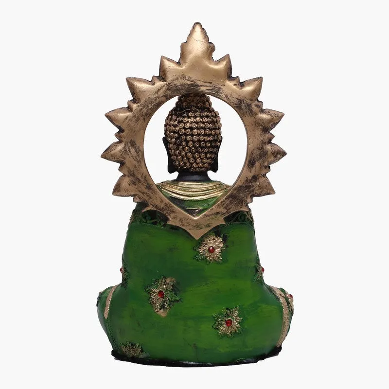 Azure Peace Buddha Idol - Green media 5