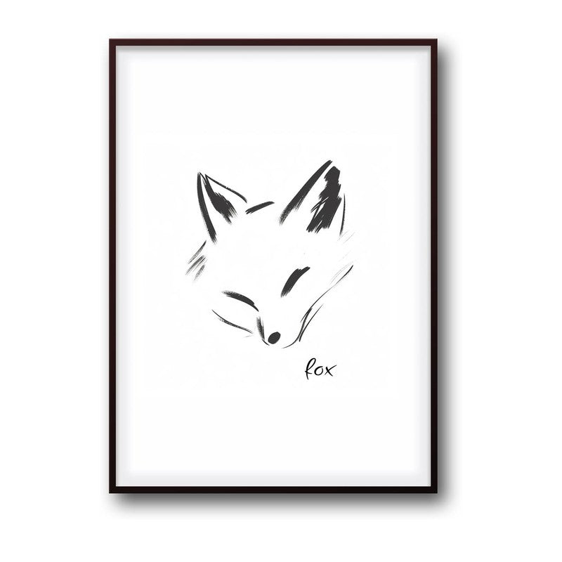 Fox Novo Archival Canvas Wall Art - Black Frame media 5