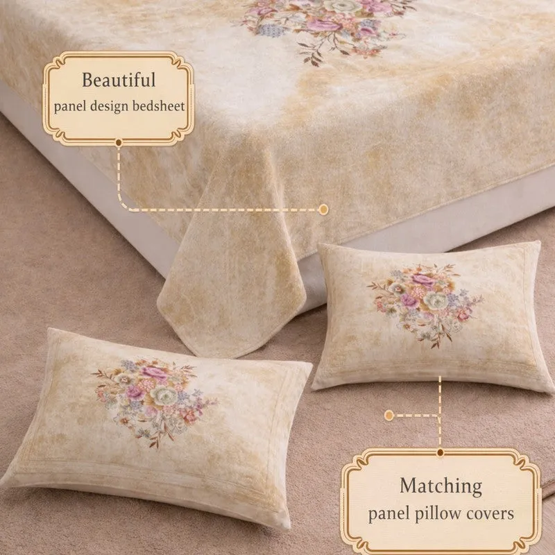 Bloom Charm Printed Bedsheet - 180 GSM media 4