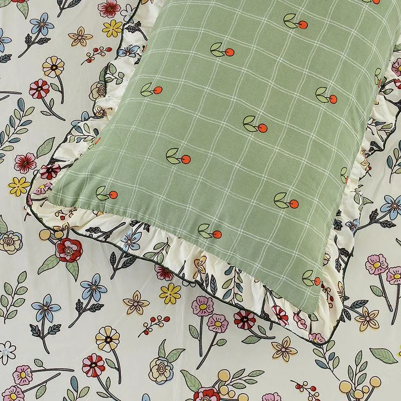 Bali Breeze Floral Microfiber Bedsheet - 210 GSM media 5
