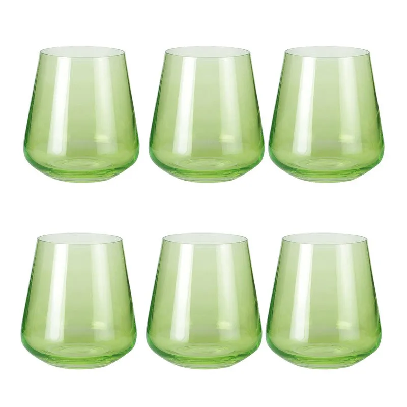 Evergreen Bohemia Crystal Red  Whiskey Glasses (400 mL) - Set of Six media 8