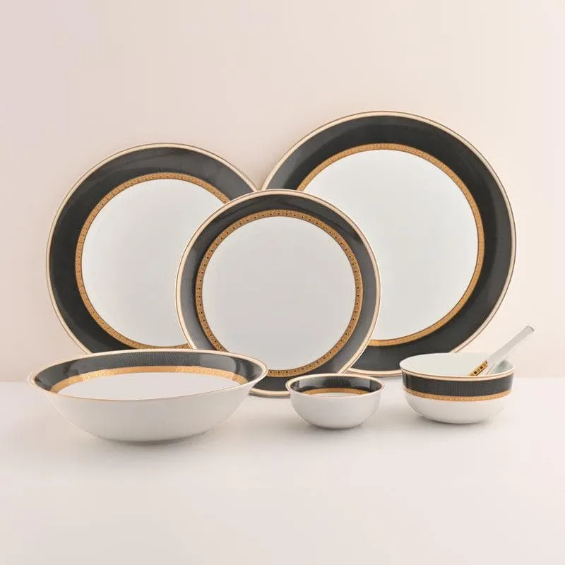 Black Velvet Dinner Set - 33 Piece Set media 1