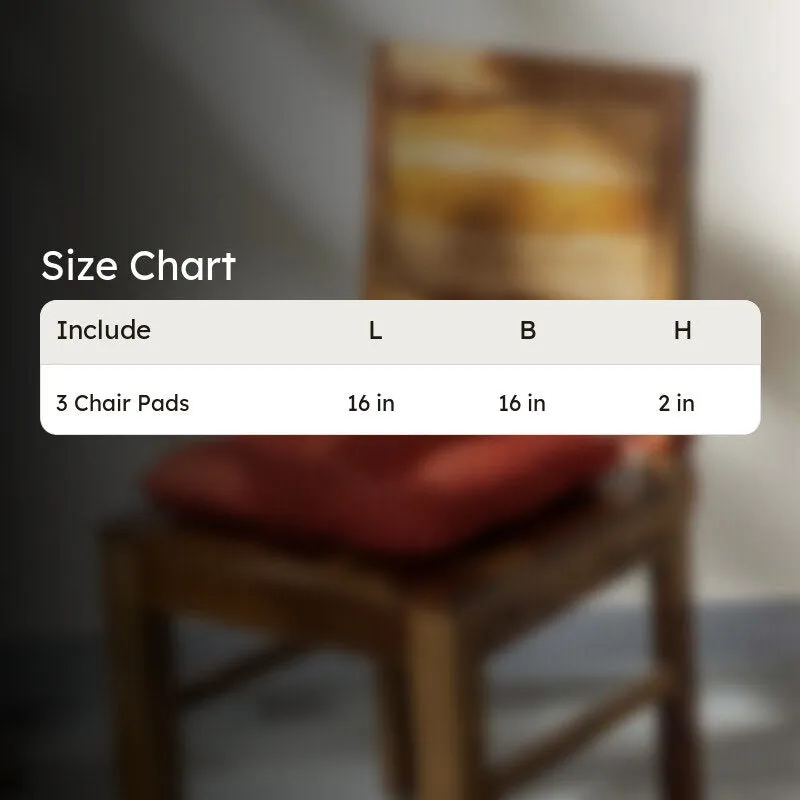 Sylvia Chair Pad (Terracotta Brown) - Set Of Three media 5