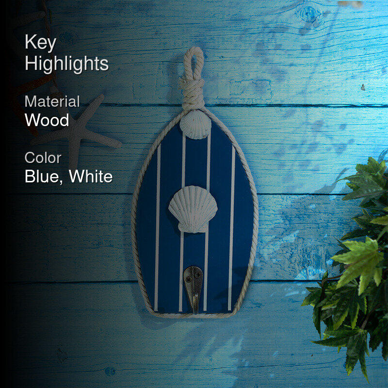 Shell Keeper Wood Wall Hook media 2