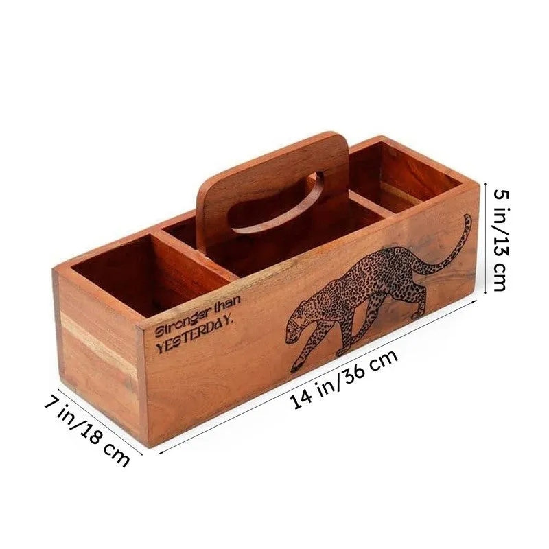 Leopard Cutlery Holder media 7
