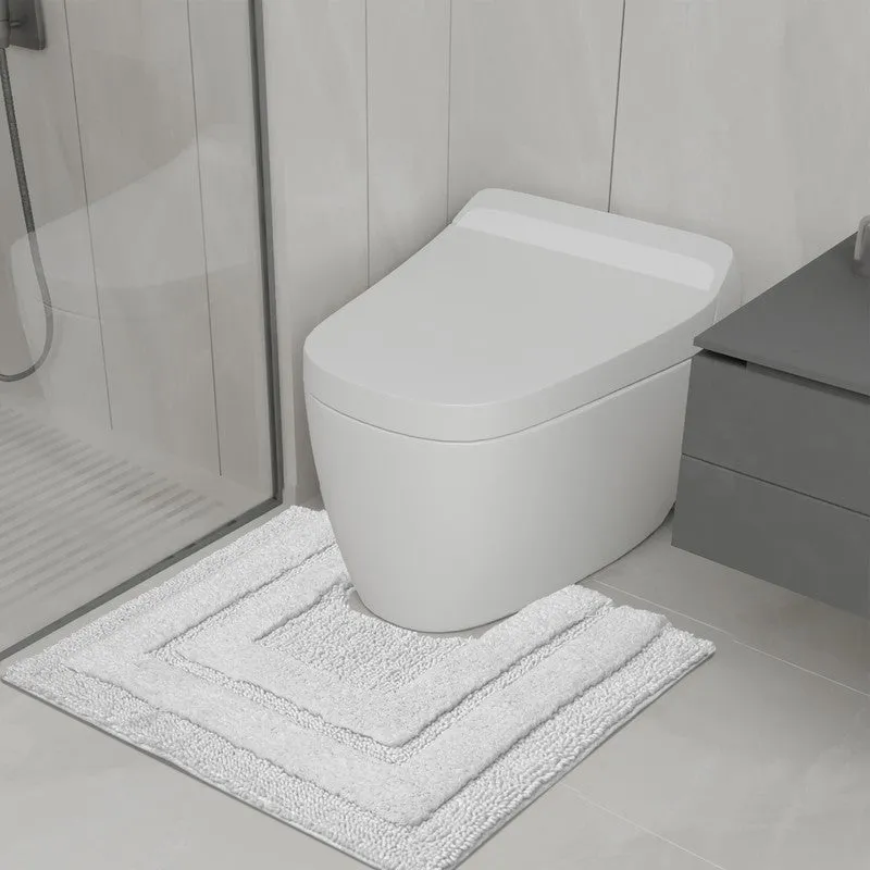 Aqualoom Anti skid Bath Mat (White) - Set Of Two media 6