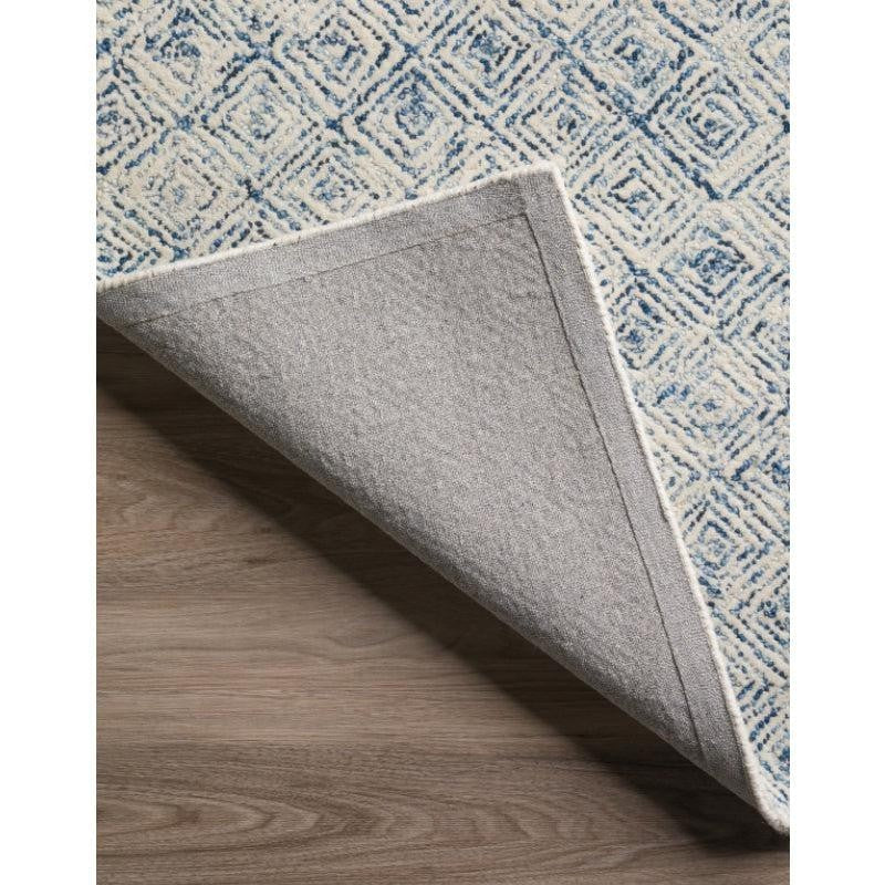 Timeless Textures Hand Tufted Wool Rug - Blue & White media 5
