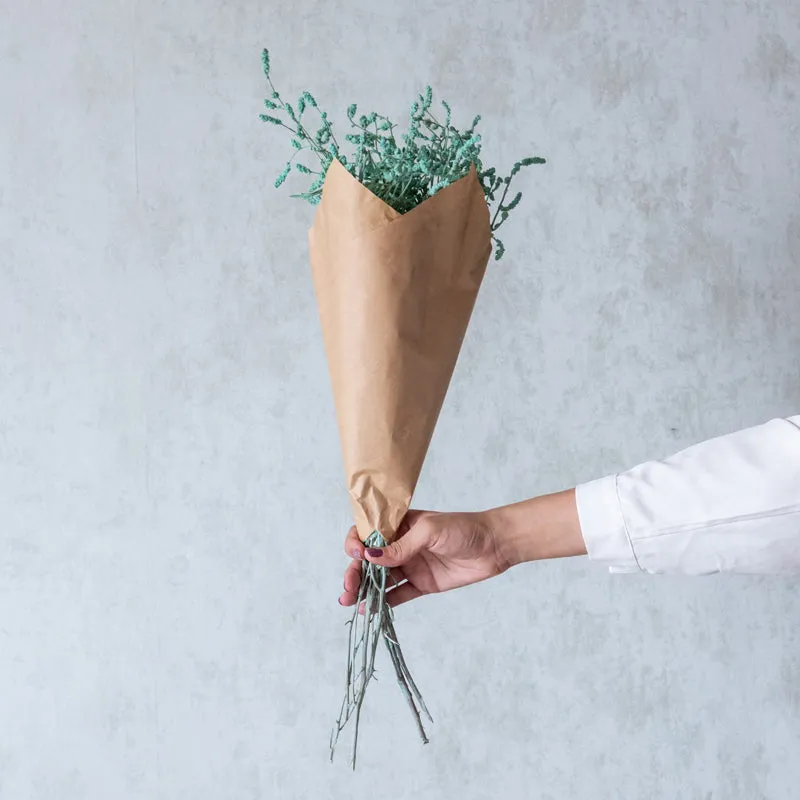 Ariel Dried Statice Flower Bunch - Aqua media 4