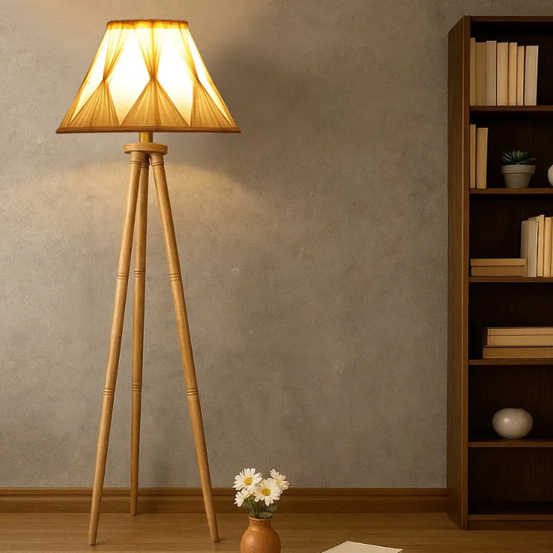 Pleatra Pinch Tripod Floor Lamp media 1