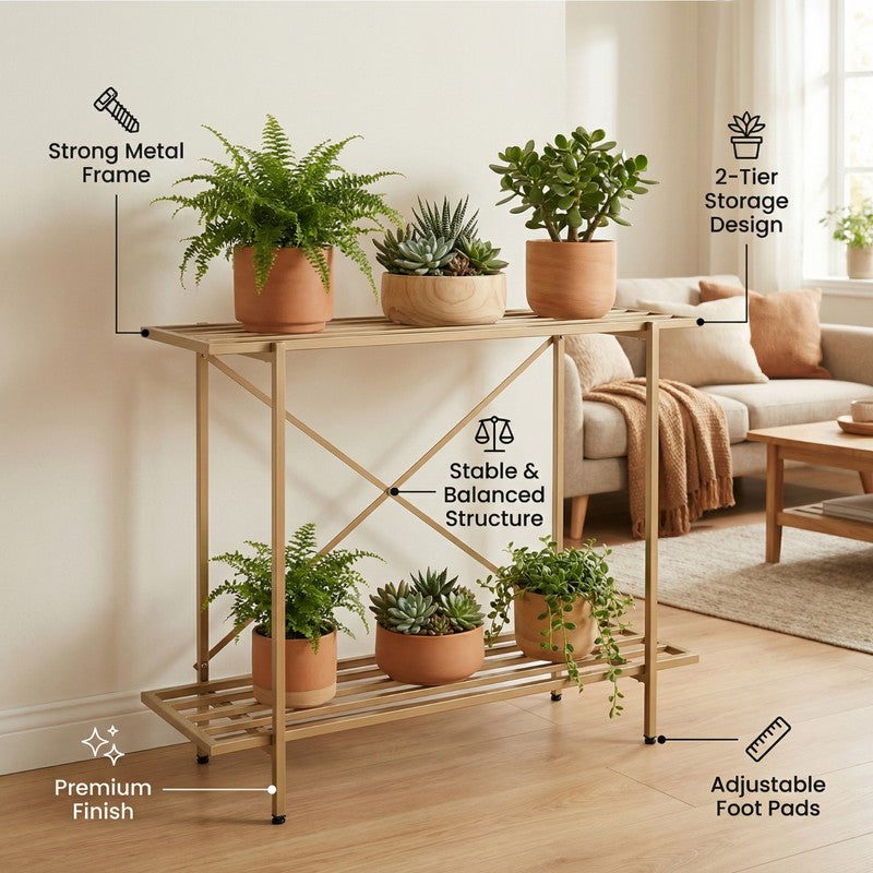 Verdex Metal Planter Stand - DarkBrown media 7