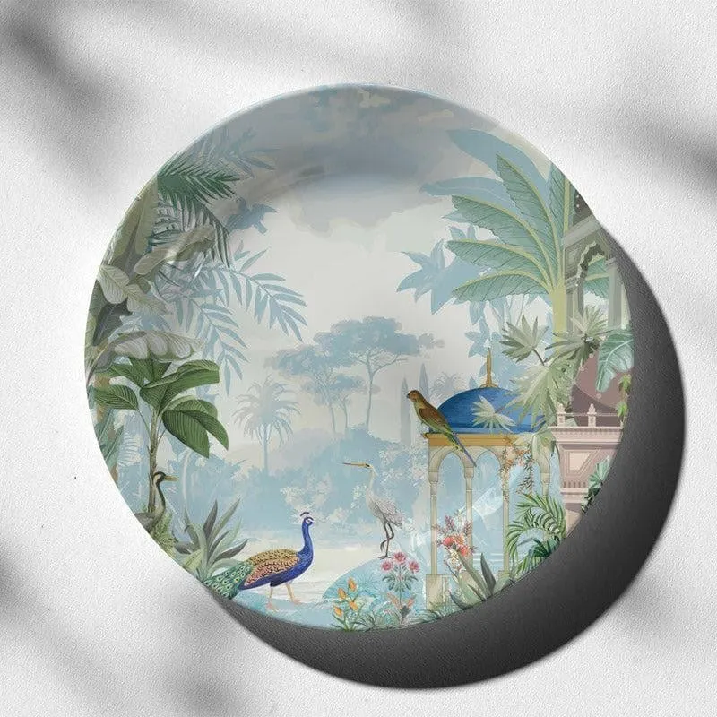 Traditional Mughal Forest Wall Plate media 3