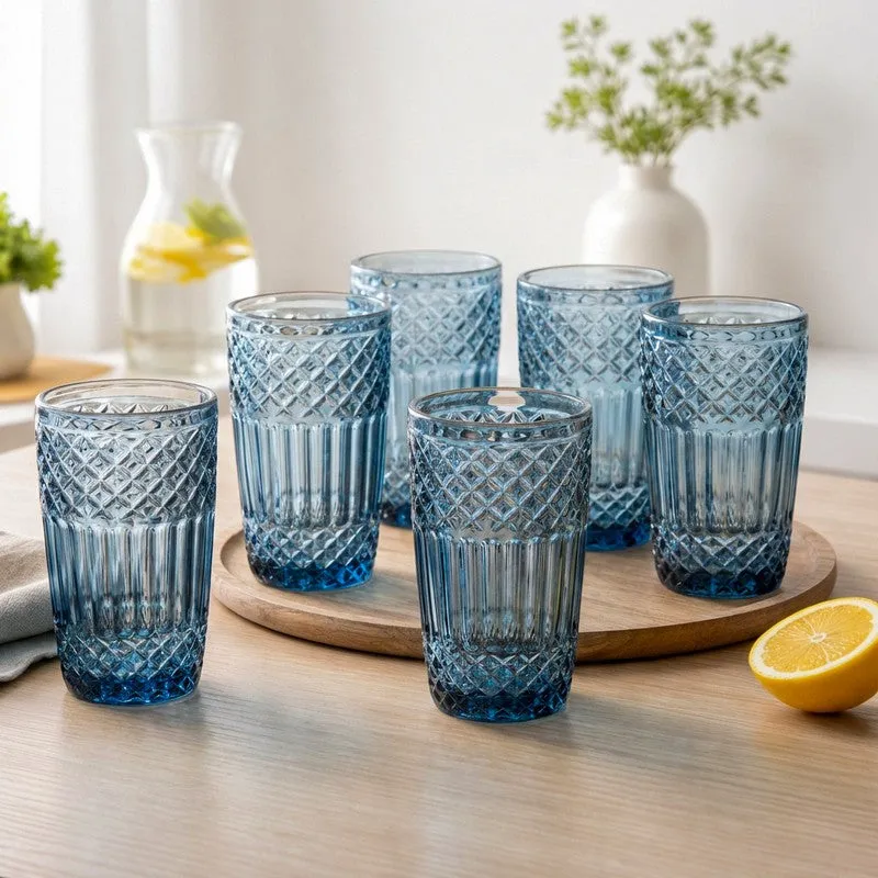 Glass Drinking Glasses (380 mL Each) - Set Of Six media 1