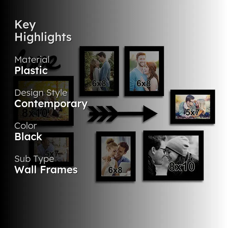 Valentine Embrace Plastic Photo Frame - Set Of Nine media 2