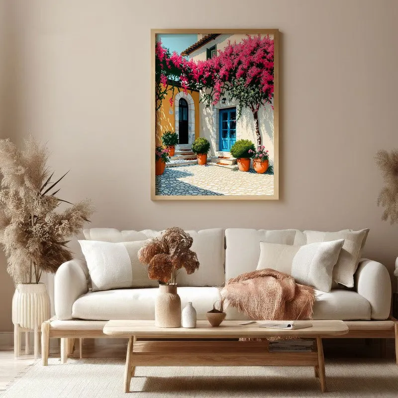Vireta Canvas Wall Painting With Brown Frame media 4