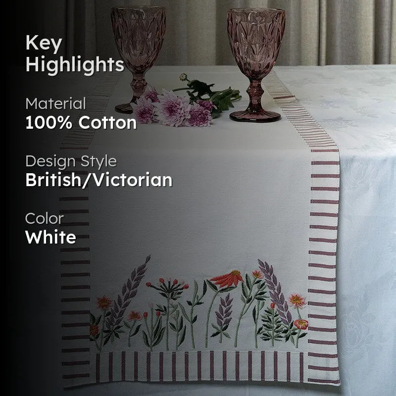 Fern Haven Cotton Table Runner media 2