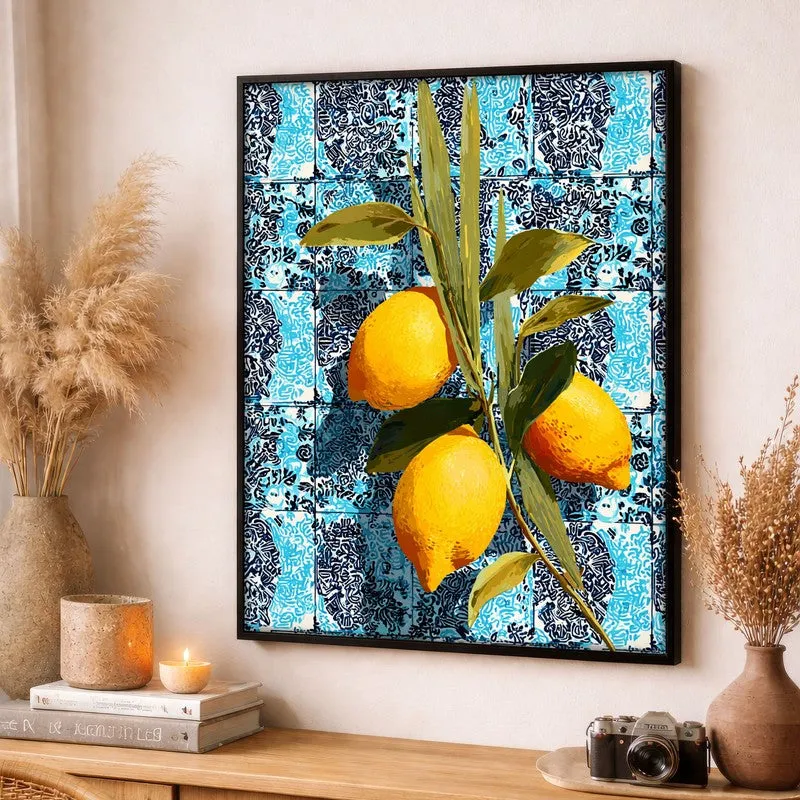 Vitamin Glow Canvas Wall Painting - Black Frame media 3