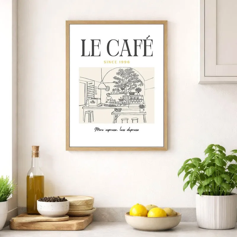 Abstra Kitchen Archival Canvas Wall Art - Brown media 4