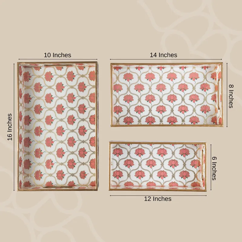 Lotus Grace Serving Tray - Set Of Three media 7