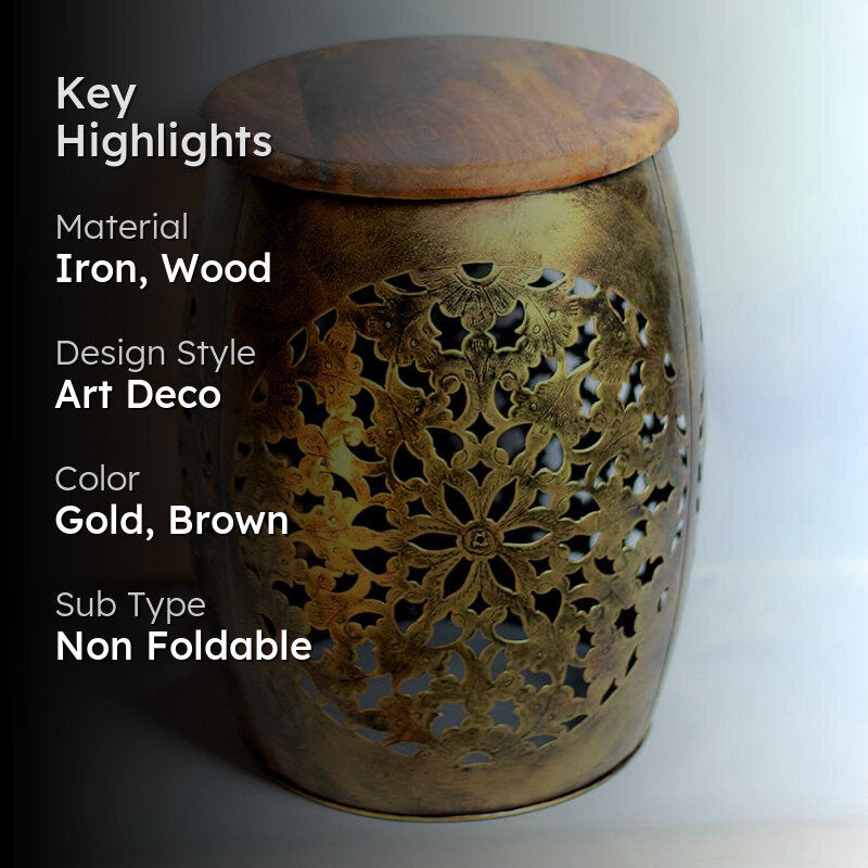 Ira Iron & Wood Stool media 2