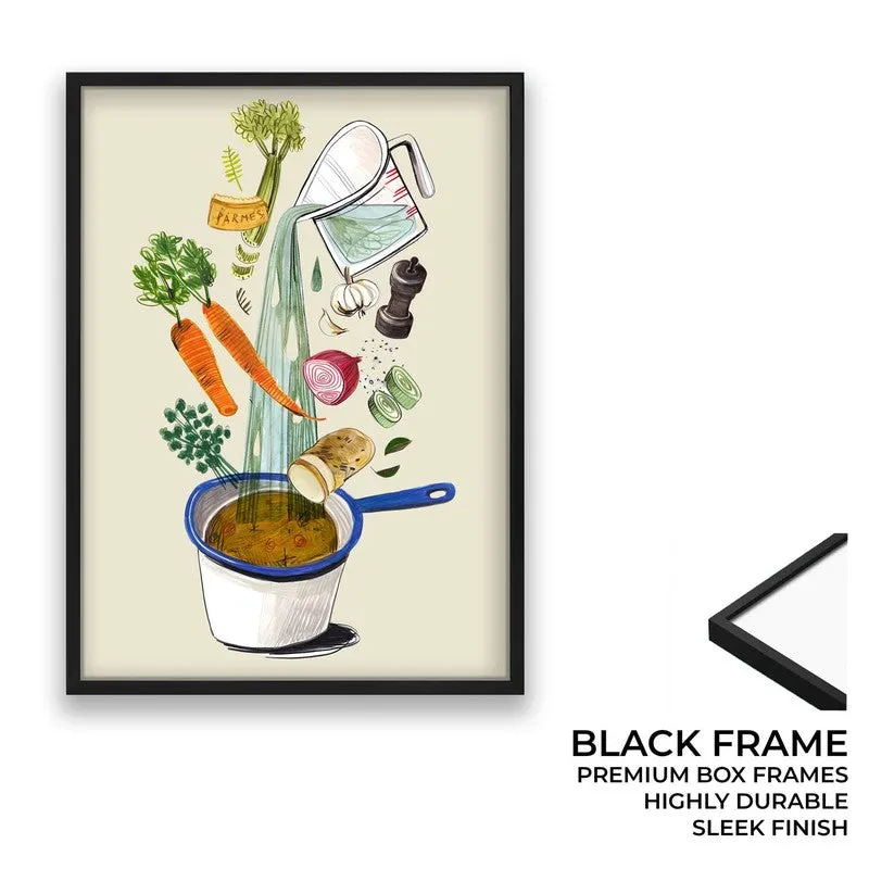 Artisan Appetite Archival Canvas Wall Art - Black media 8