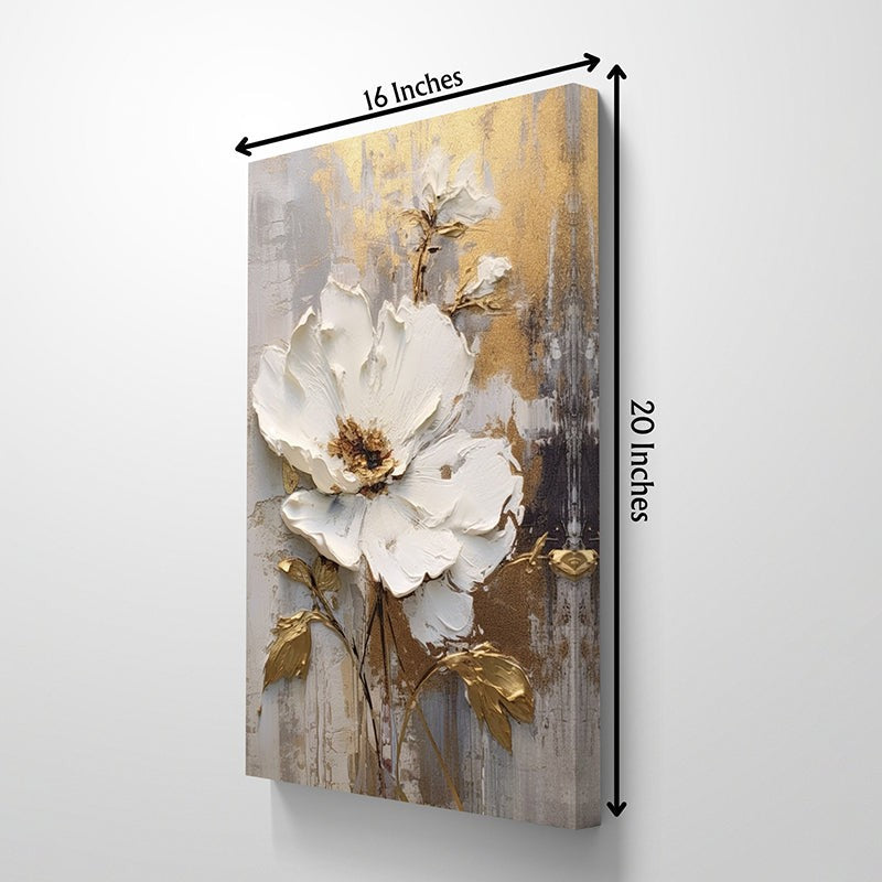Bloomette & Gild Canvas Wall Painting - Set Of Two media 6