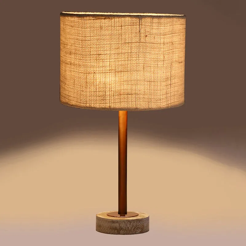 Sienna I Rodin Wooden Table Lamp - White,Copper media 6